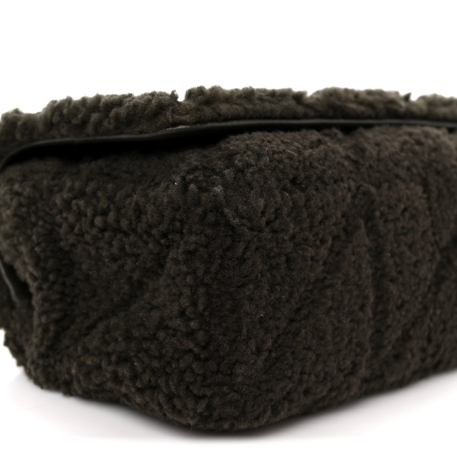 Shearling Monogram Small Jamie Grainy Moss