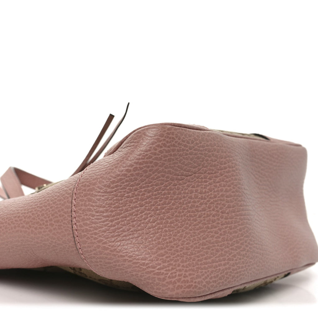 Monogram Small Bree Tote Beige Soft Pink