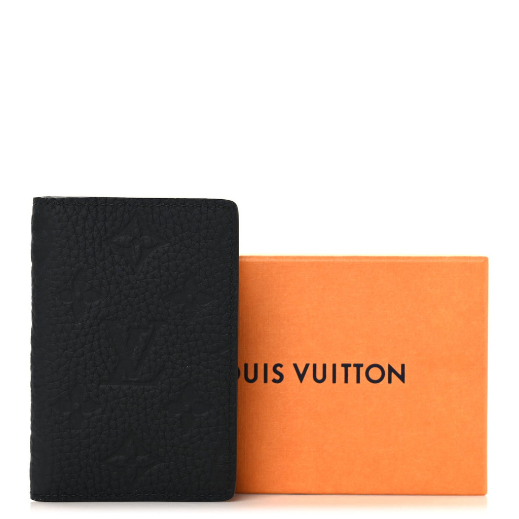 Taurillon Monogram Pocket Organizer Black