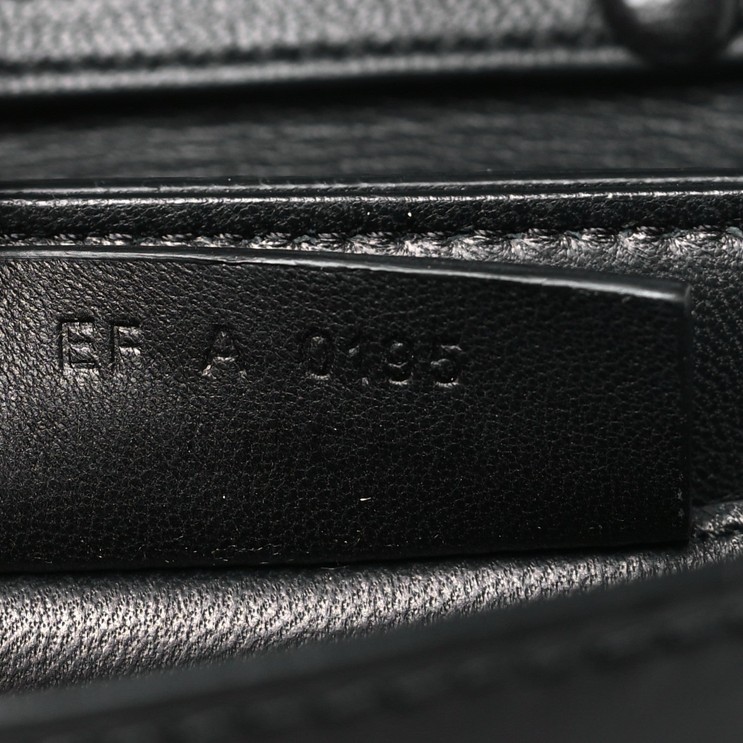 Calfskin Bow Cut Chain Wallet Black