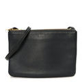 Lambskin Small Trio Crossbody Bag Medium Grey