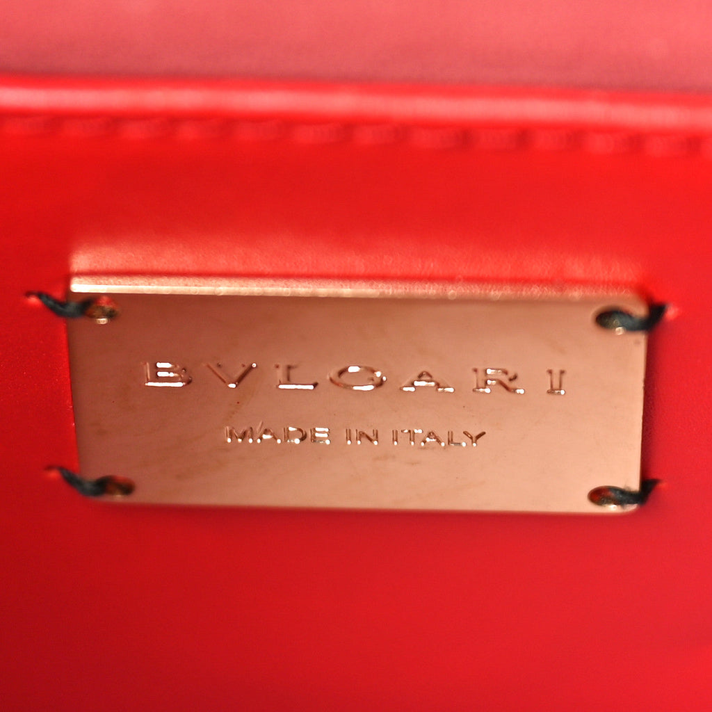 Calfskin Embellished Serpenti Forever Crossbody Red