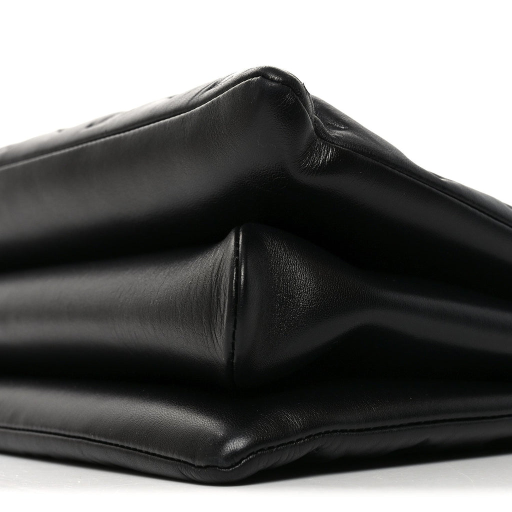 Lambskin Embossed Monogram Coussin MM Black