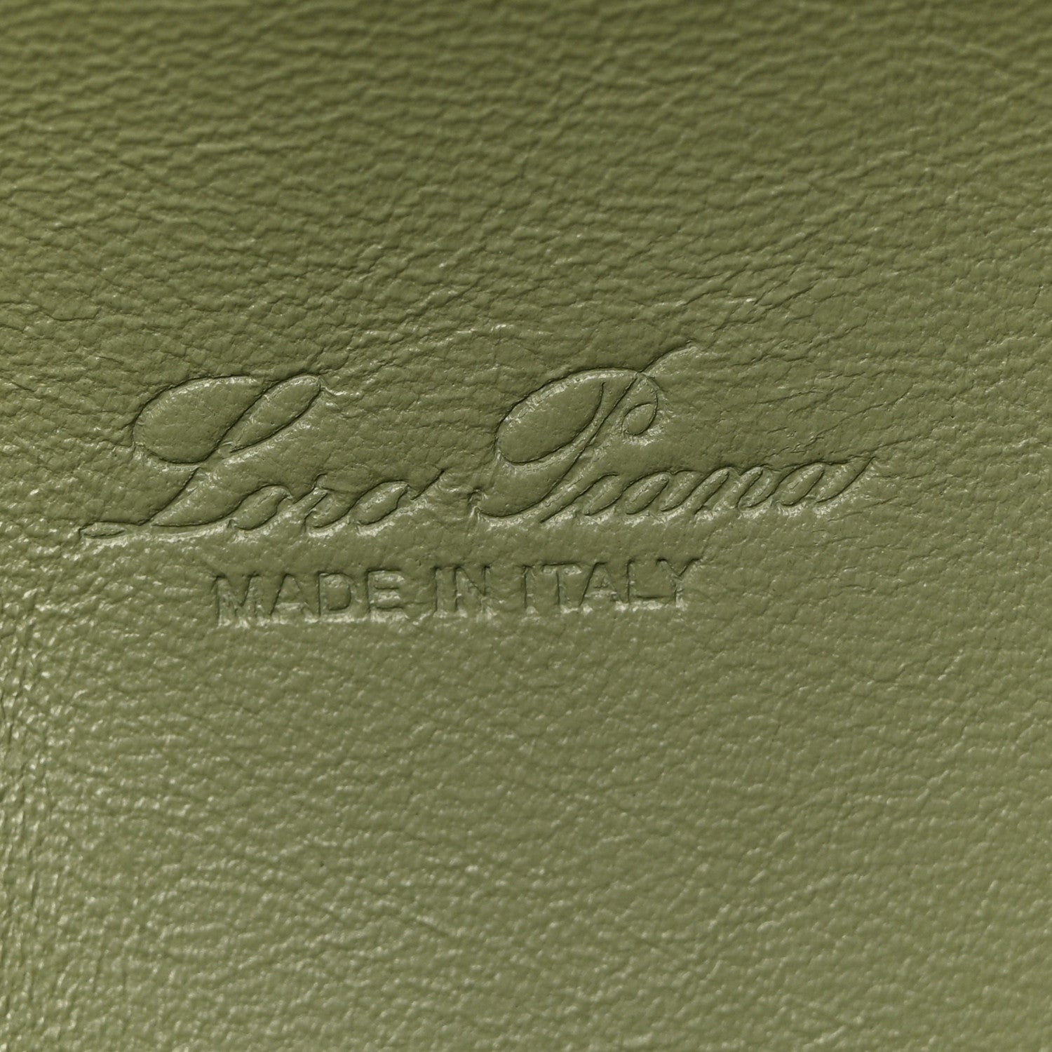 Grained Calfskin L19 Extra Pocket Pouch Sage Brush Leaves