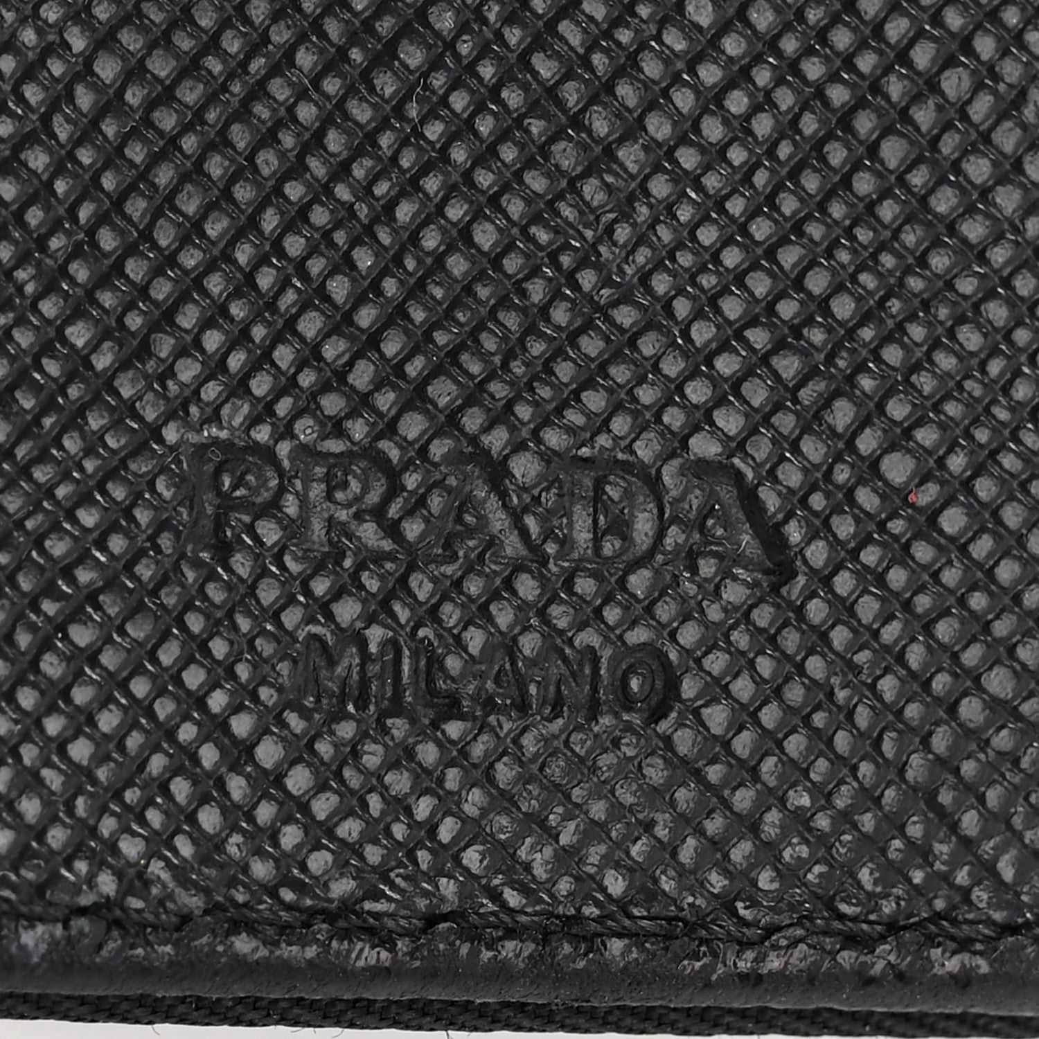 Tessuto Nylon Tri-Fold Compact Wallet  Black