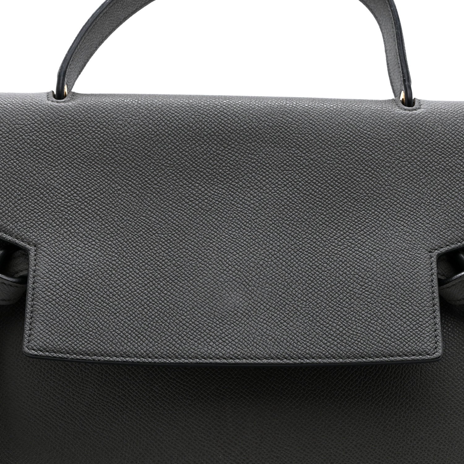 Grained Calfskin Mini Belt Bag Grey