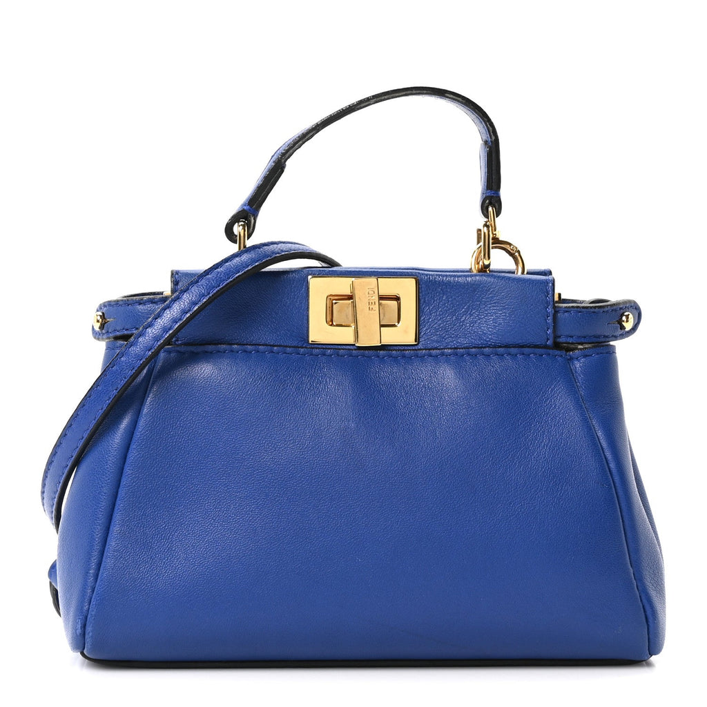 Nappa Micro Peekaboo Iconic Satchel Bleuette
