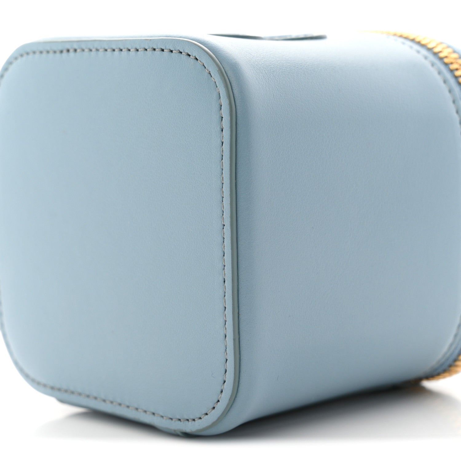 Smooth Calfskin Cuir Triomphe Mini Vanity Case California Blue