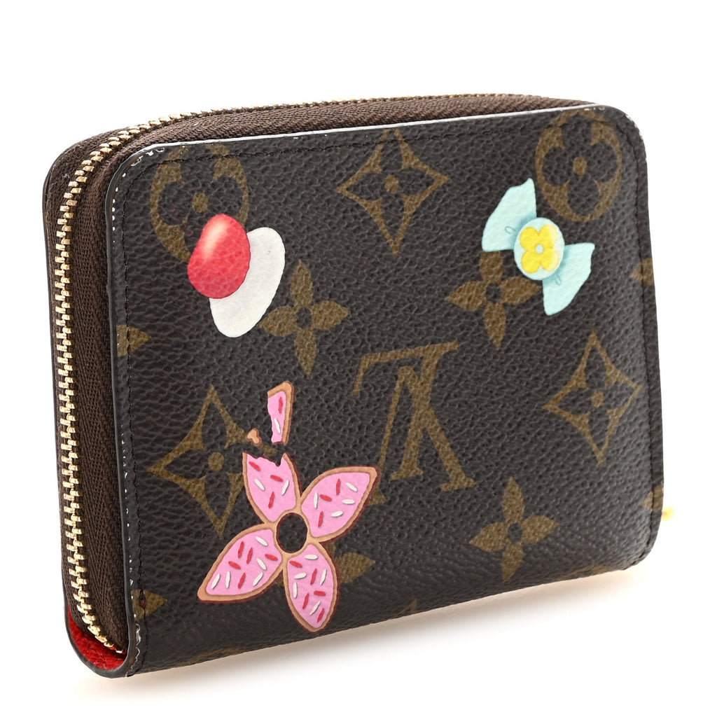 Monogram 2024 Christmas Animation Candy Factory Zippy Coin Purse Candy Red