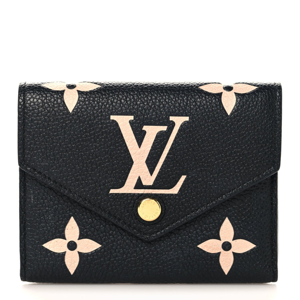 Empreinte Monogram Giant Victorine Wallet Black Beige