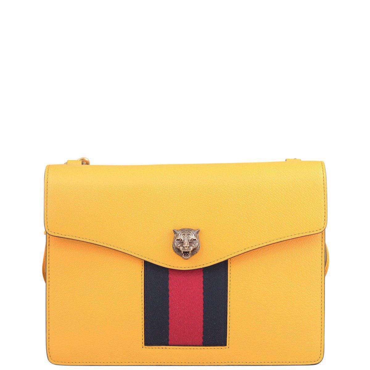 Gucci Animalier Web Leather Chain Shoulder Bag