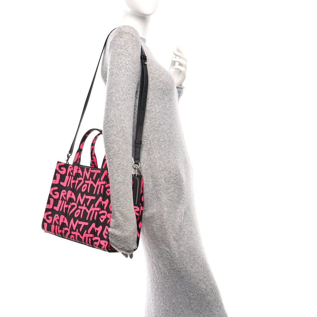X STEPHEN SPROUSE Grained Calfskin Medium The Tote Bag Pink