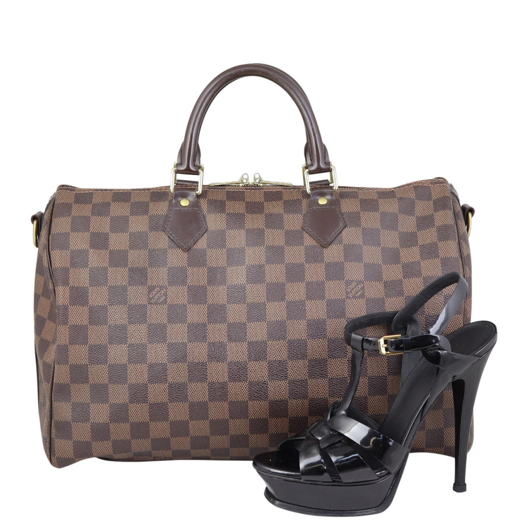 Louis Vuitton Speedy 35 Bandouliere Damier Ebene