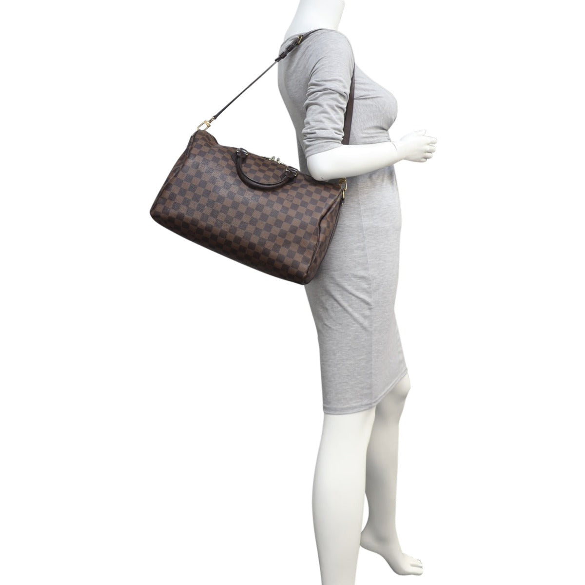Louis Vuitton Speedy 35 Bandouliere Damier Ebene