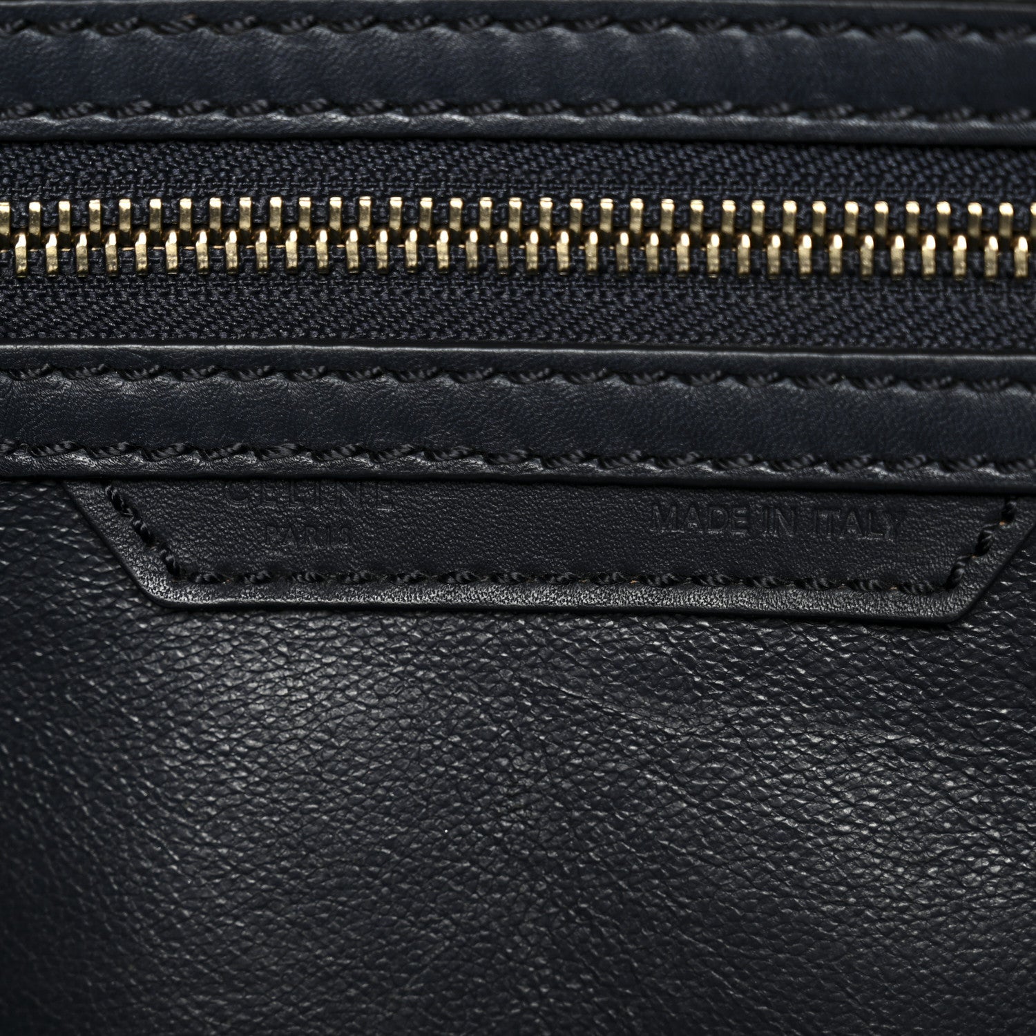 Smooth Calfskin Micro Luggage Navy Blue