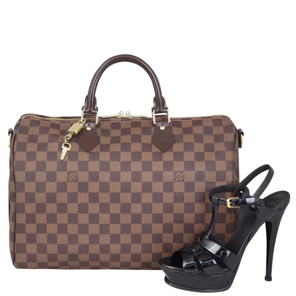 Louis Vuitton Speedy 35 Bandouliere Damier Ebene