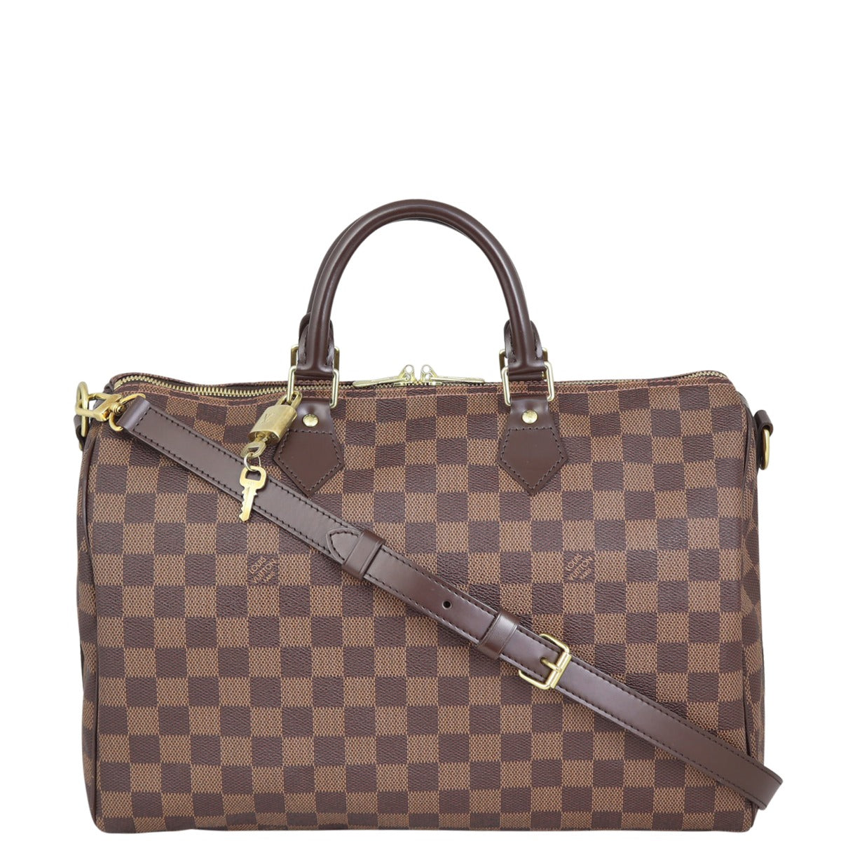 Louis Vuitton Speedy 35 Bandouliere Damier Ebene