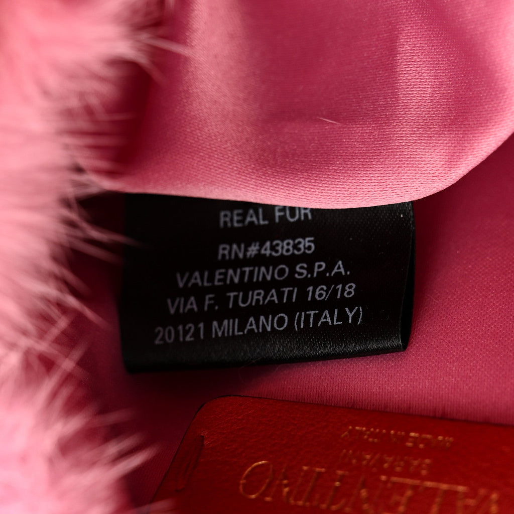 Mink Fur Clutch Pink