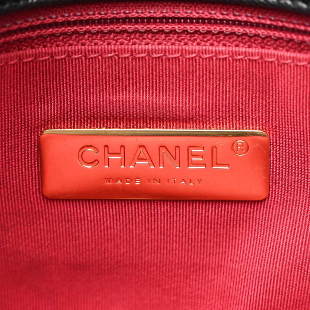 Goatskin Quilted Maxi Chanel 19 Flap Black