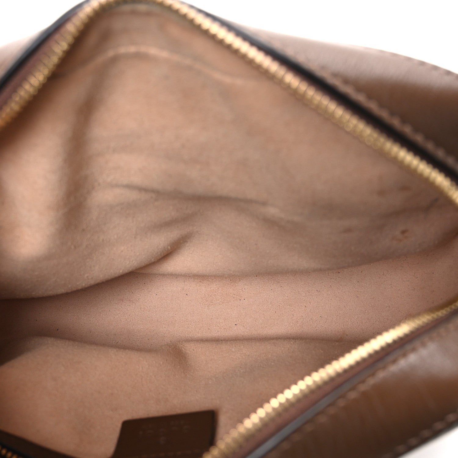 GG Supreme Monogram Small Horsebit 1955 Shoulder Bag Beige Brown Sugar