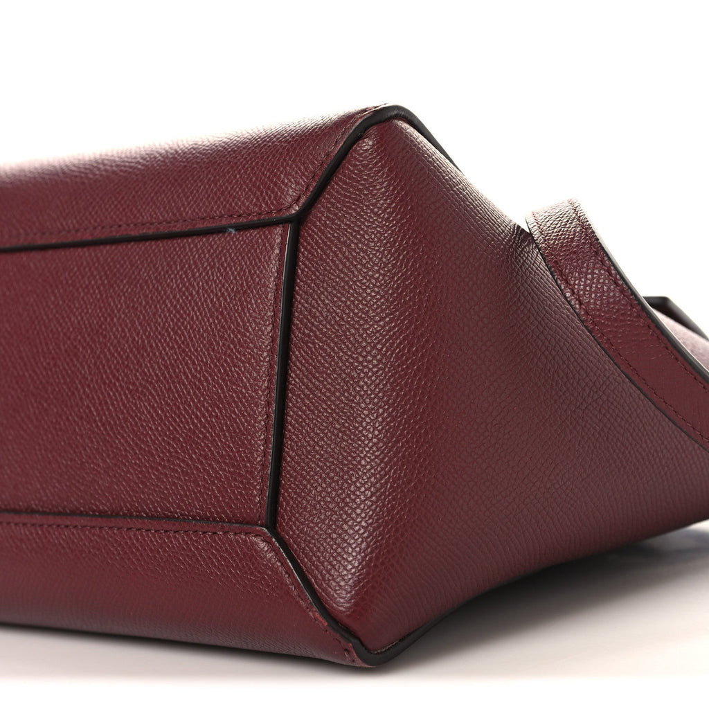 Grained Calfskin Micro Belt Bag Plum