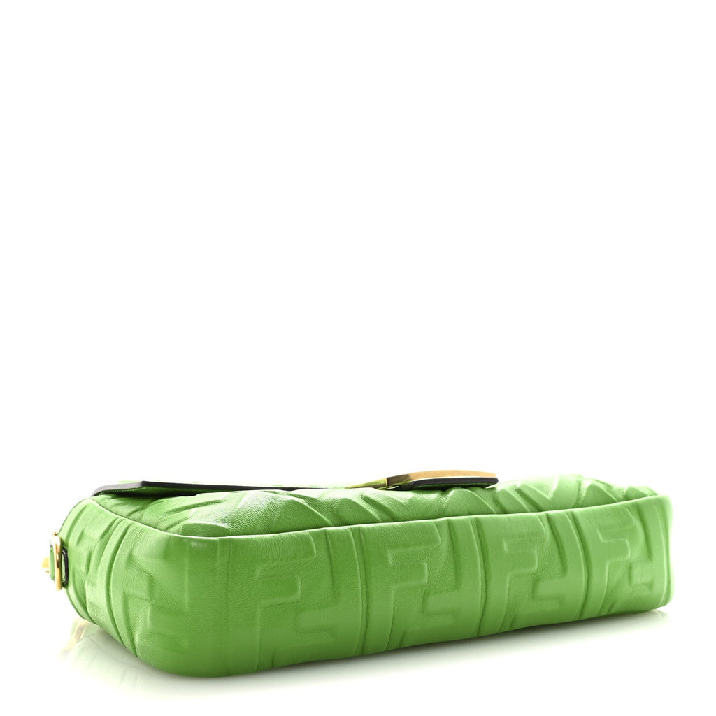 Nappa FF 1974 Embossed Baguette Tomatillo