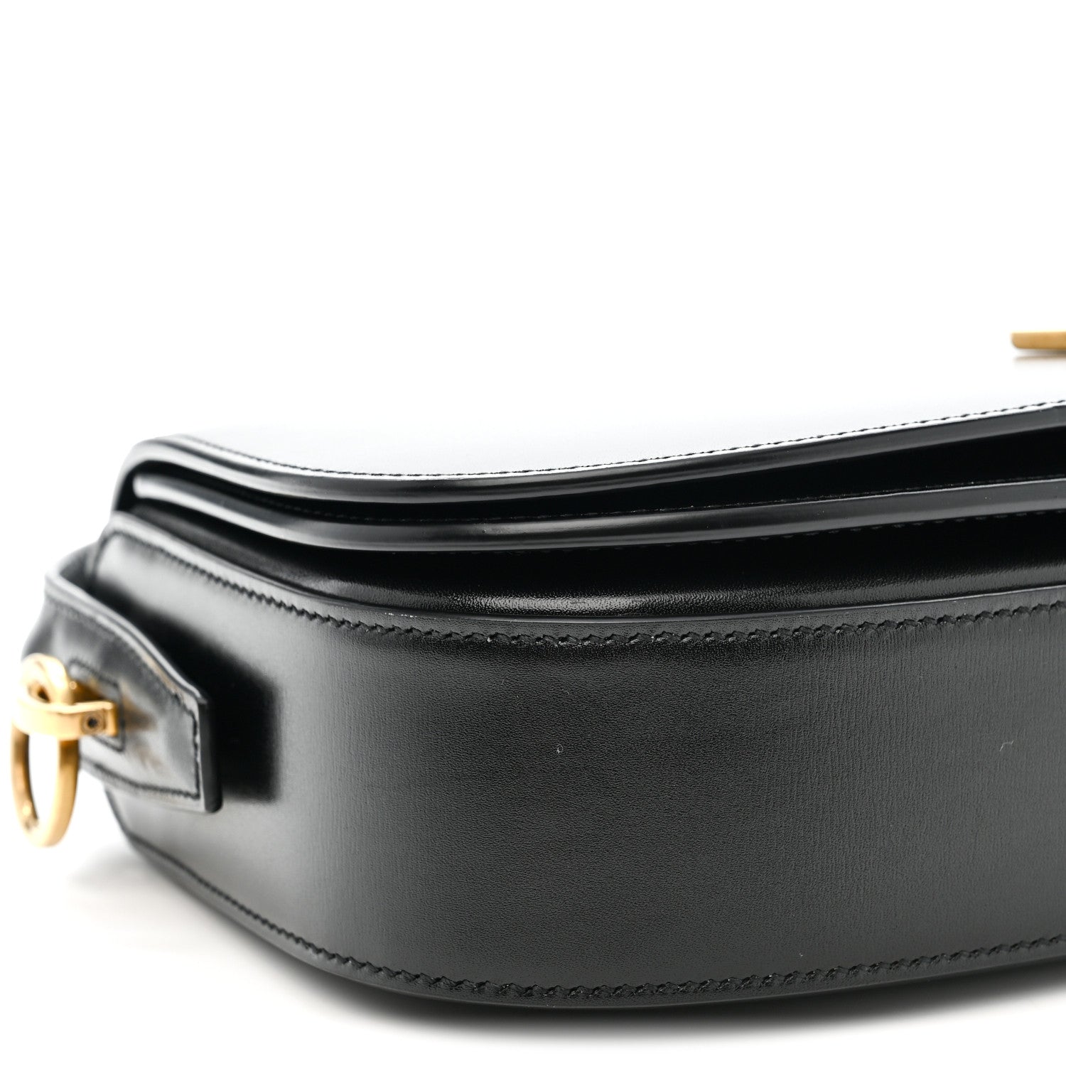 Box Calfskin Voltaire Top Handle Crossbody Bag Black