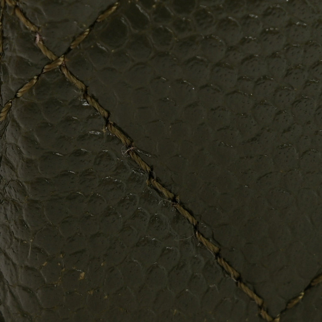 Caviar Quilted Multi Chain  Holder Khaki