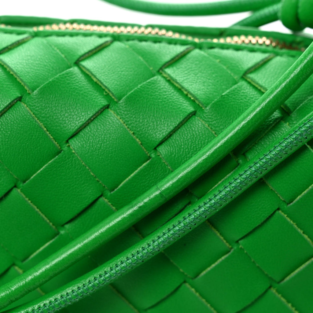 Nappa Intrecciato Mini Loop Camera Bag Parakeet