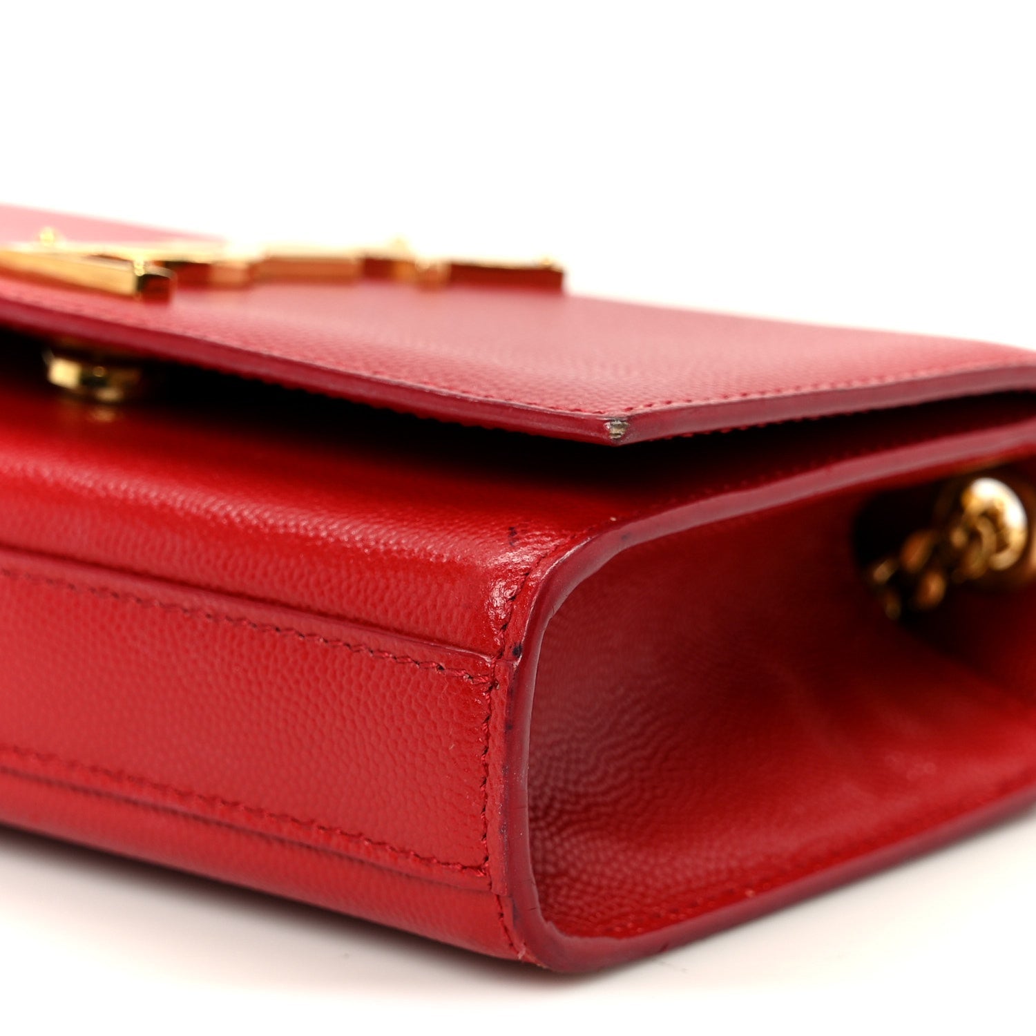 Grain De Poudre Small Monogram Kate Satchel Red