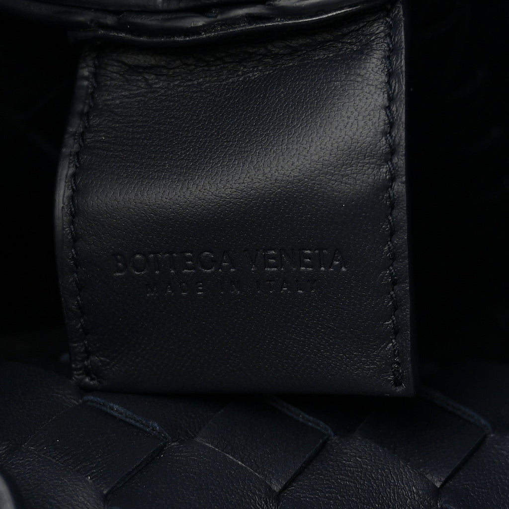 Nappa Intrecciato Medium Campana Shoulder Bag Midnight