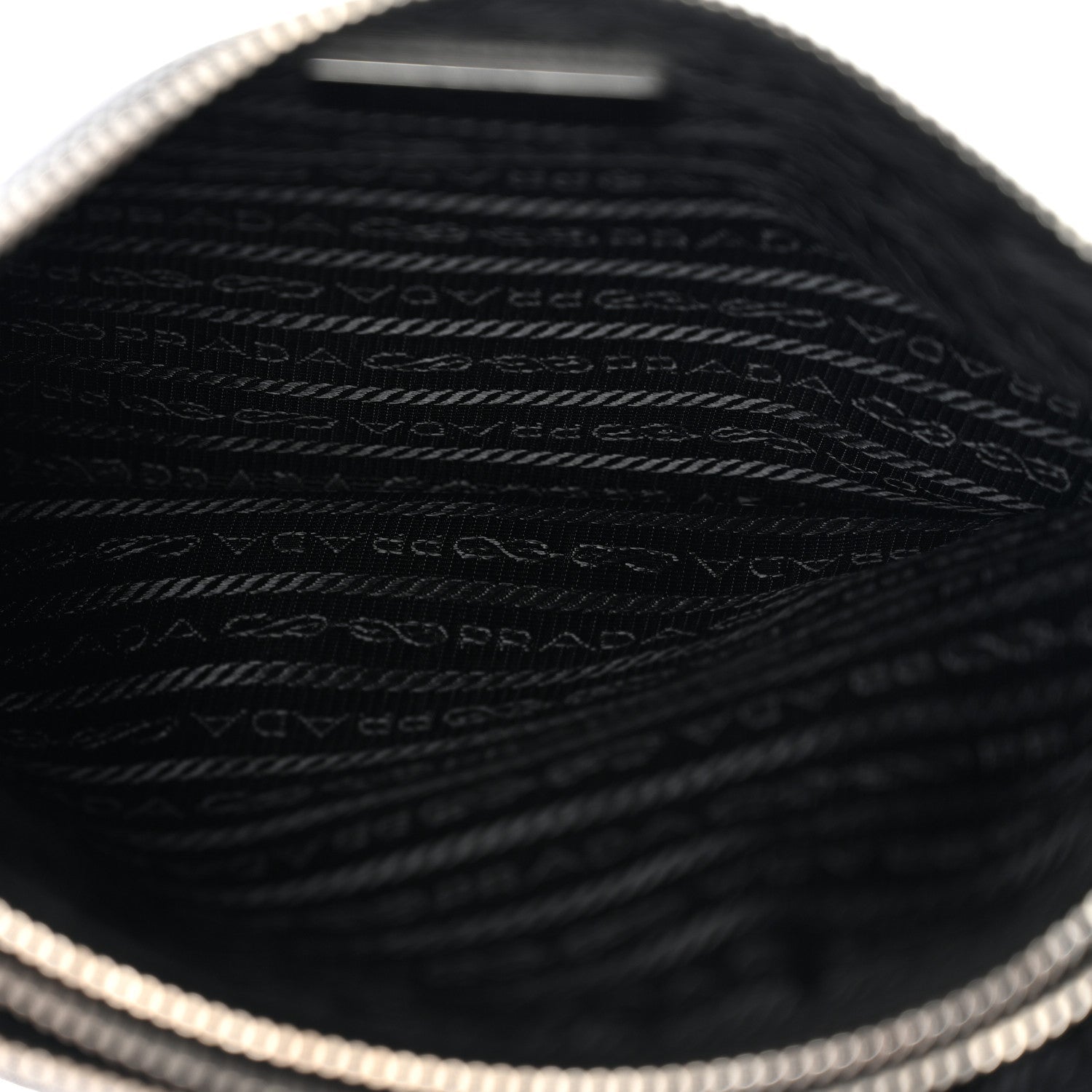 Re-Nylon Saffiano Re-Edition 2000 Double Zip Crossbody Bag Black