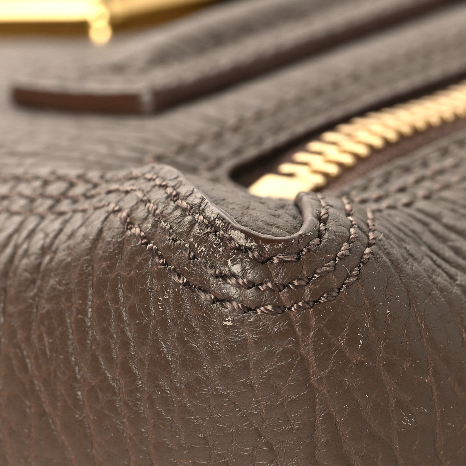 Textured Calfskin Mini Pashli Satchel Taupe