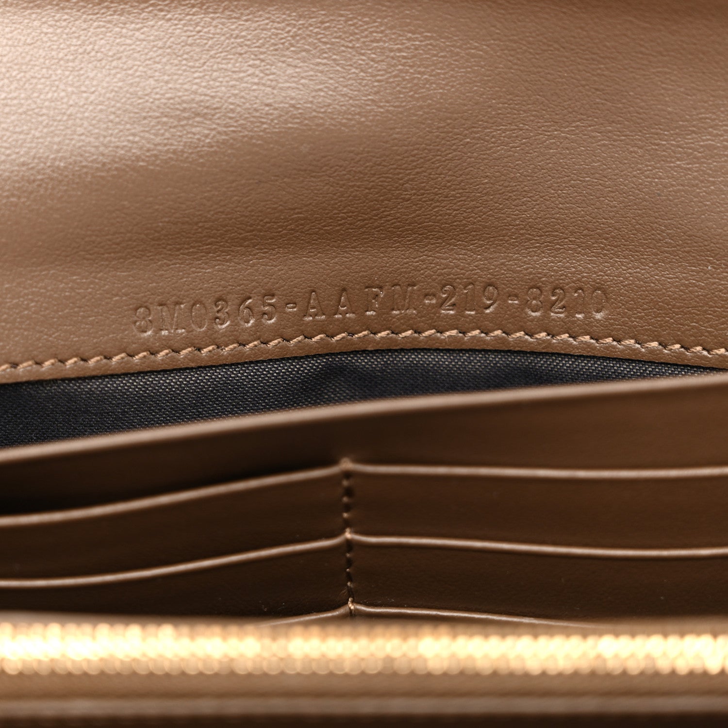 Vitello Soft F is Fendi Bi-Color FF 1974 Embossed Continental Envelope Wallet On Chain Maya Black