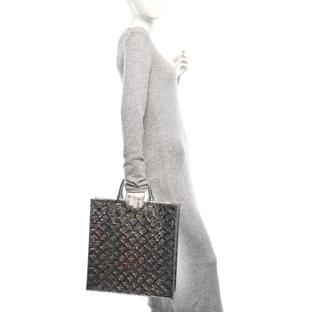 Monogram Miroir Sac Plat Silver