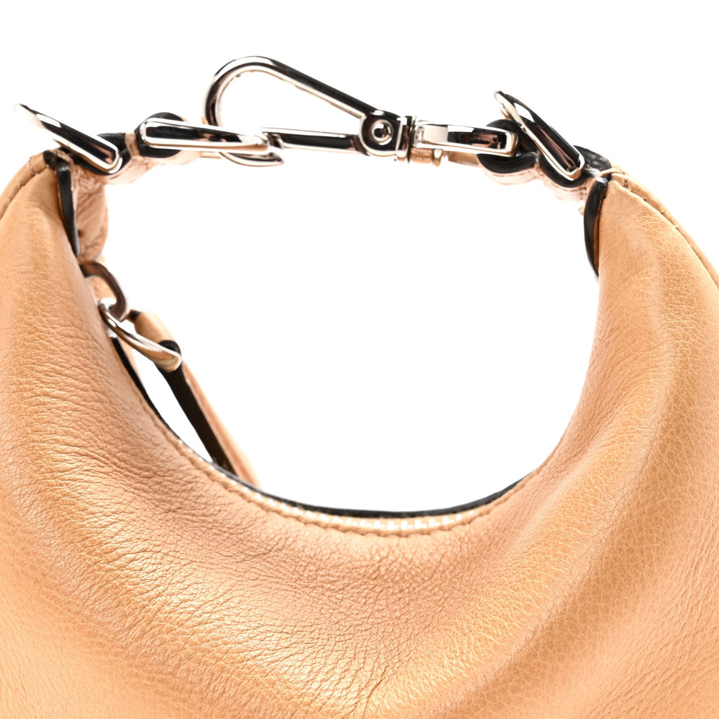Vitello Grace Nano Fendigraphy Hobo Charm Miele Scuro