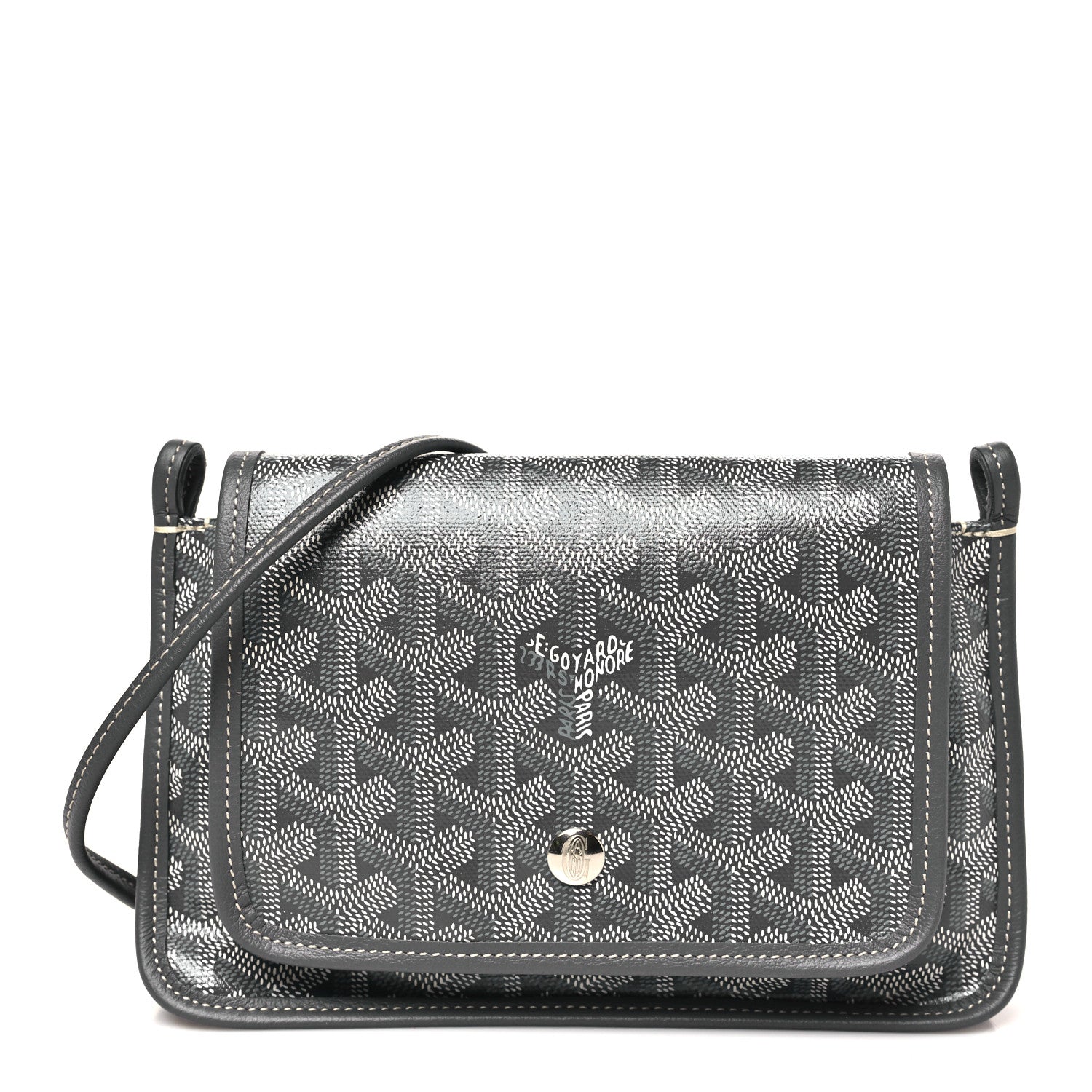 Goyardine Plumet Wallet Clutch Grey