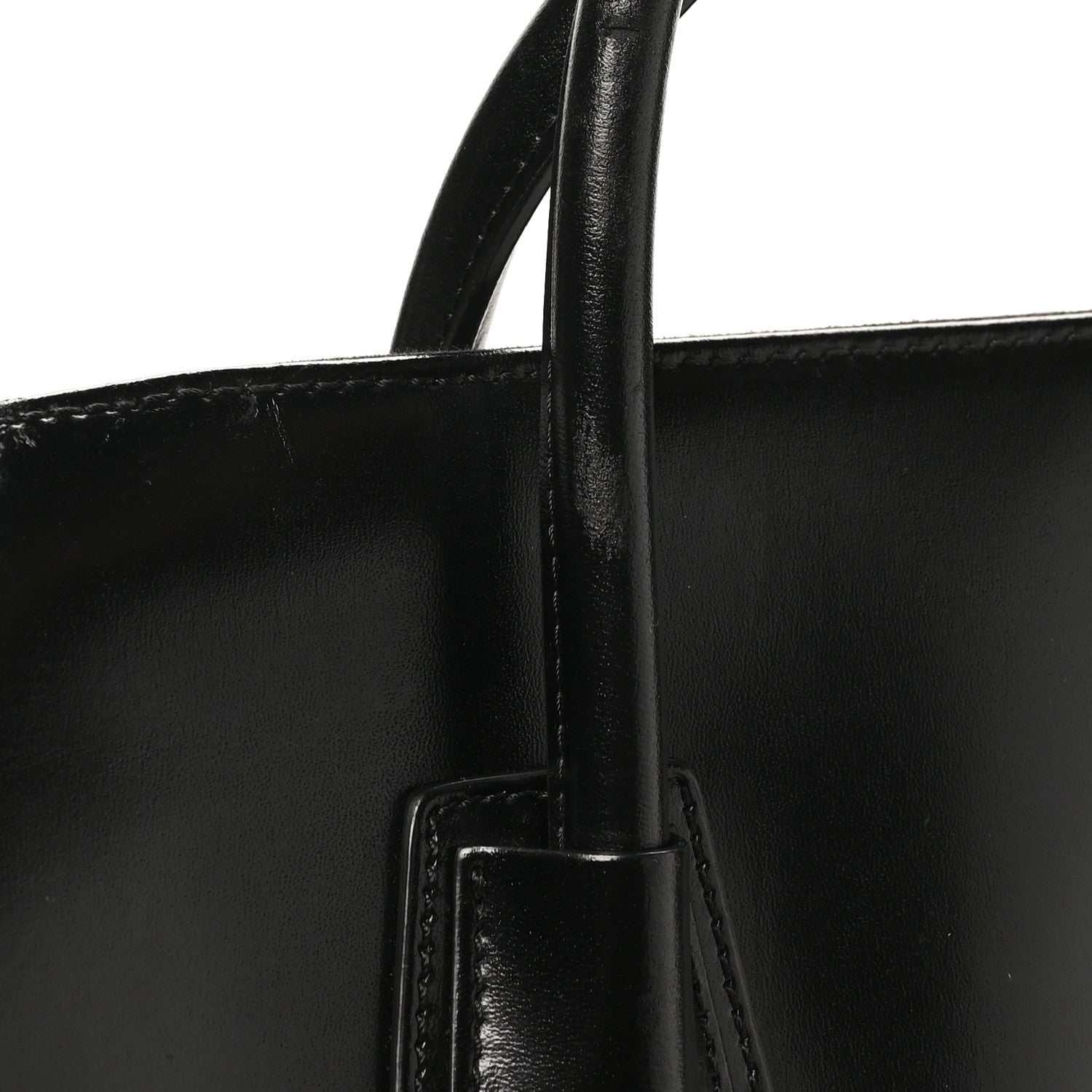 Shiny Lord Calfskin Medium Antigona Black