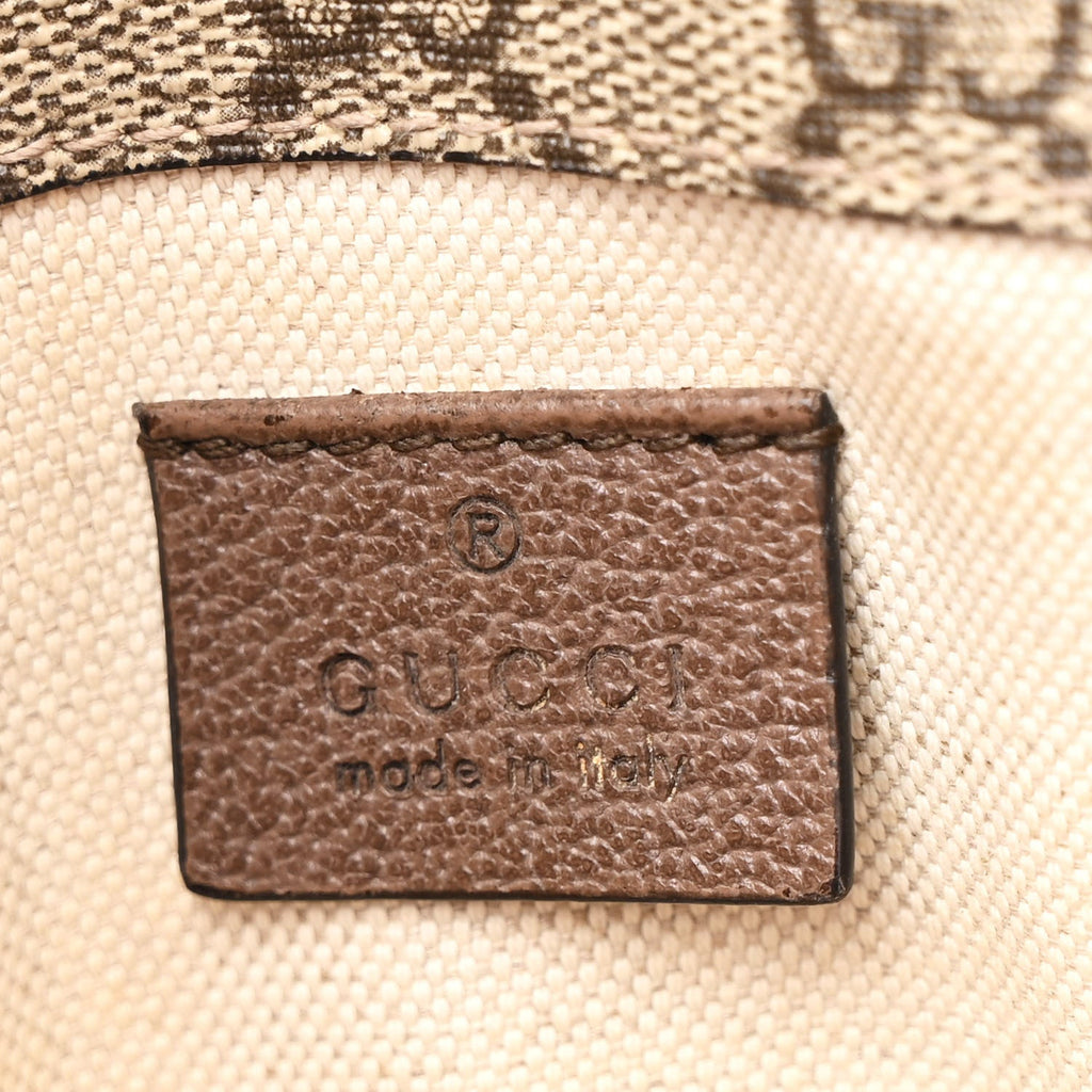 GG Supreme Monogram Neo Vintage Web Belt Bag Brown
