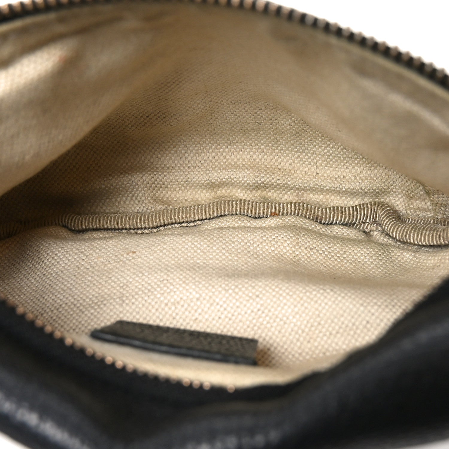 Grained Calfskin Small Logo Belt Bag Black