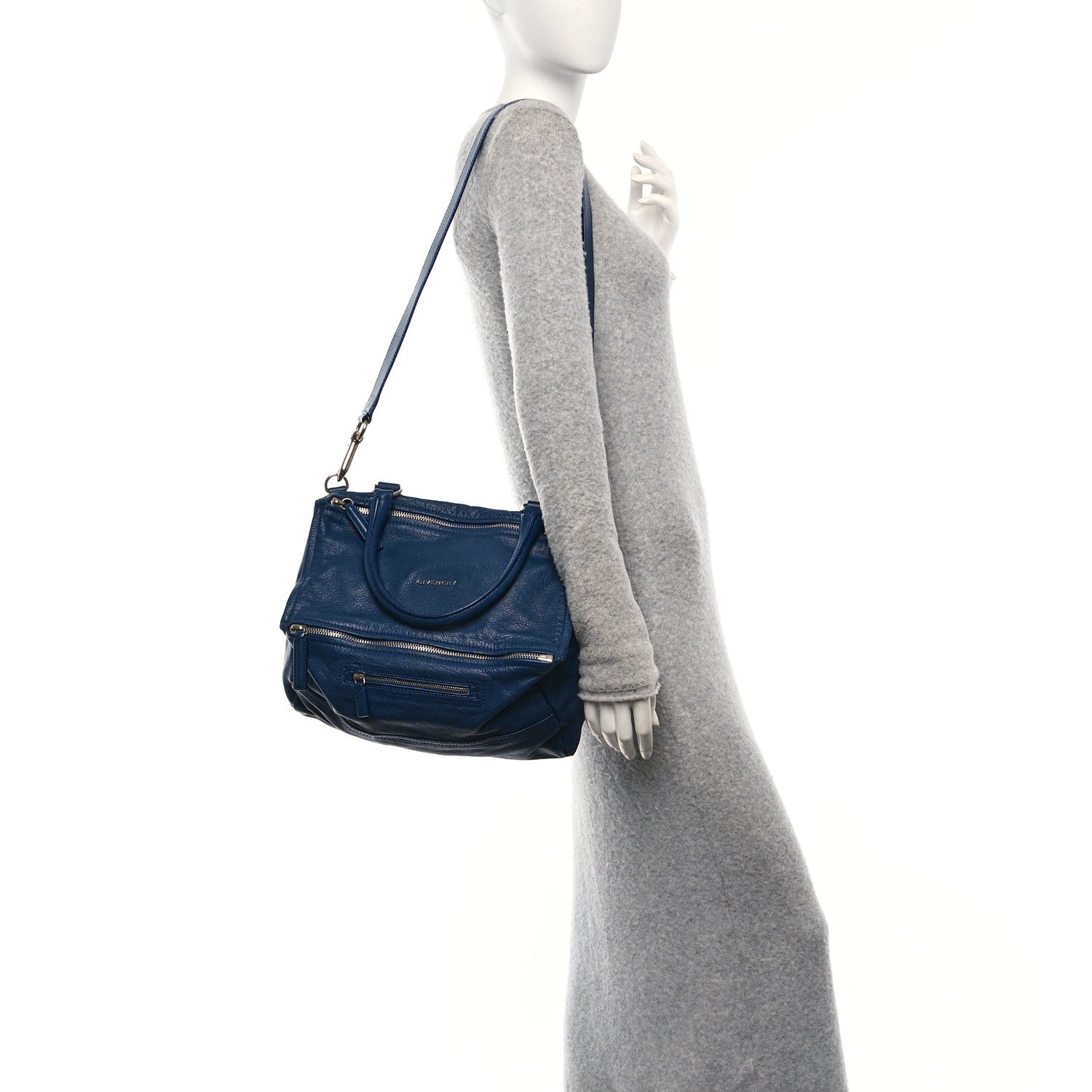 Sugar Goatskin Medium Pandora Deep Blue