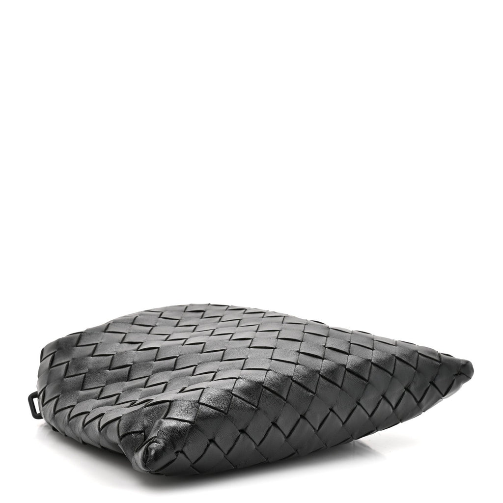 Calfskin Intrecciato Mini Hop Black