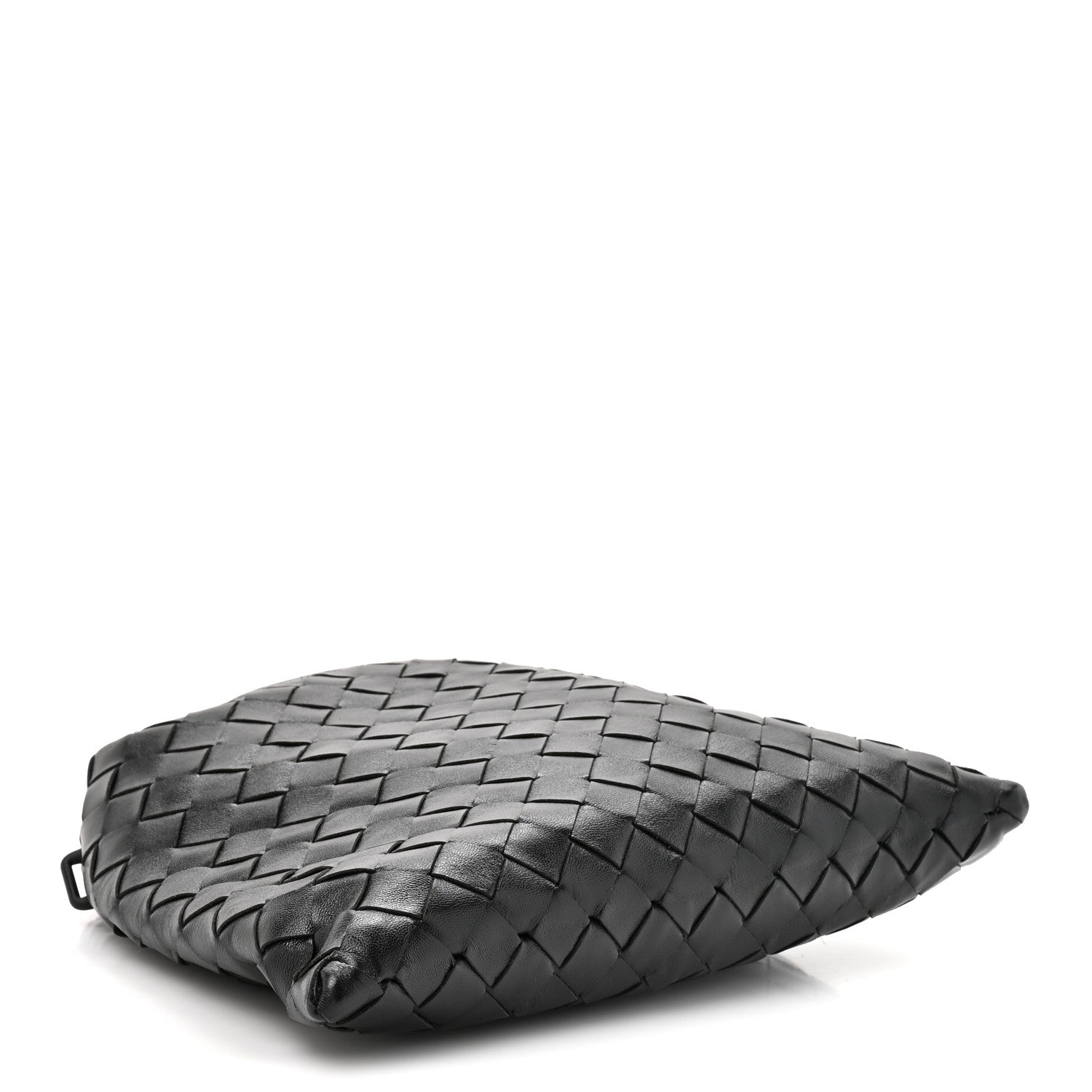 Calfskin Intrecciato Mini Hop Black