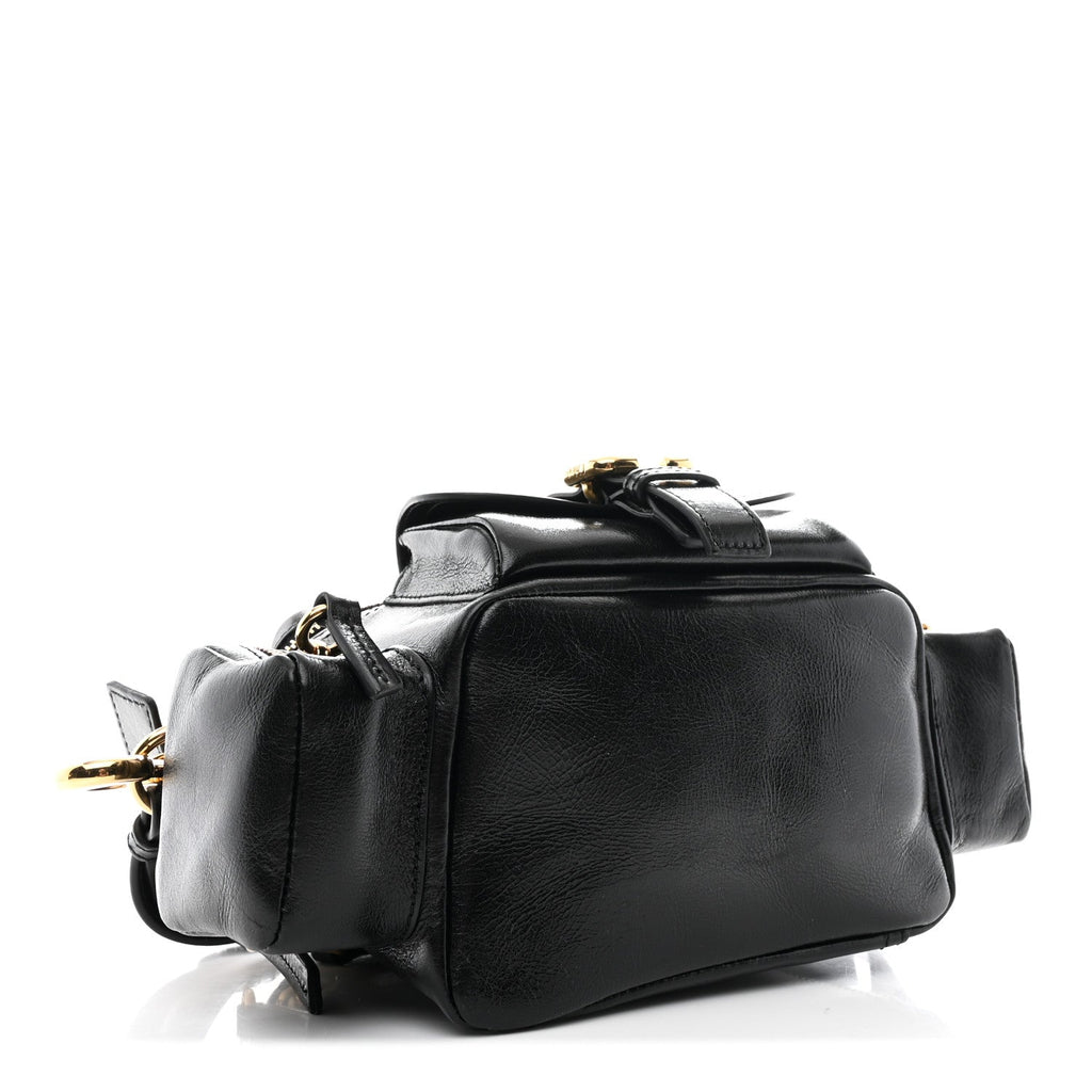 Shiny Buffalo Small Double Carry Camera Bag Black