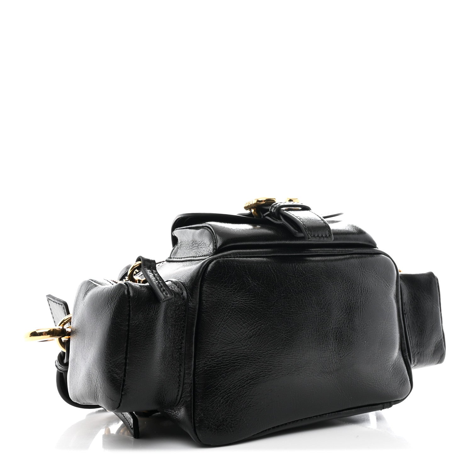 Shiny Buffalo Small Double Carry Camera Bag Black