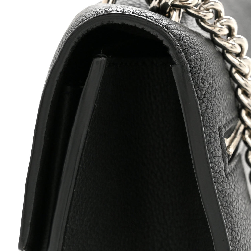 Soft Calfskin My Lockme Chain Bag BB Black
