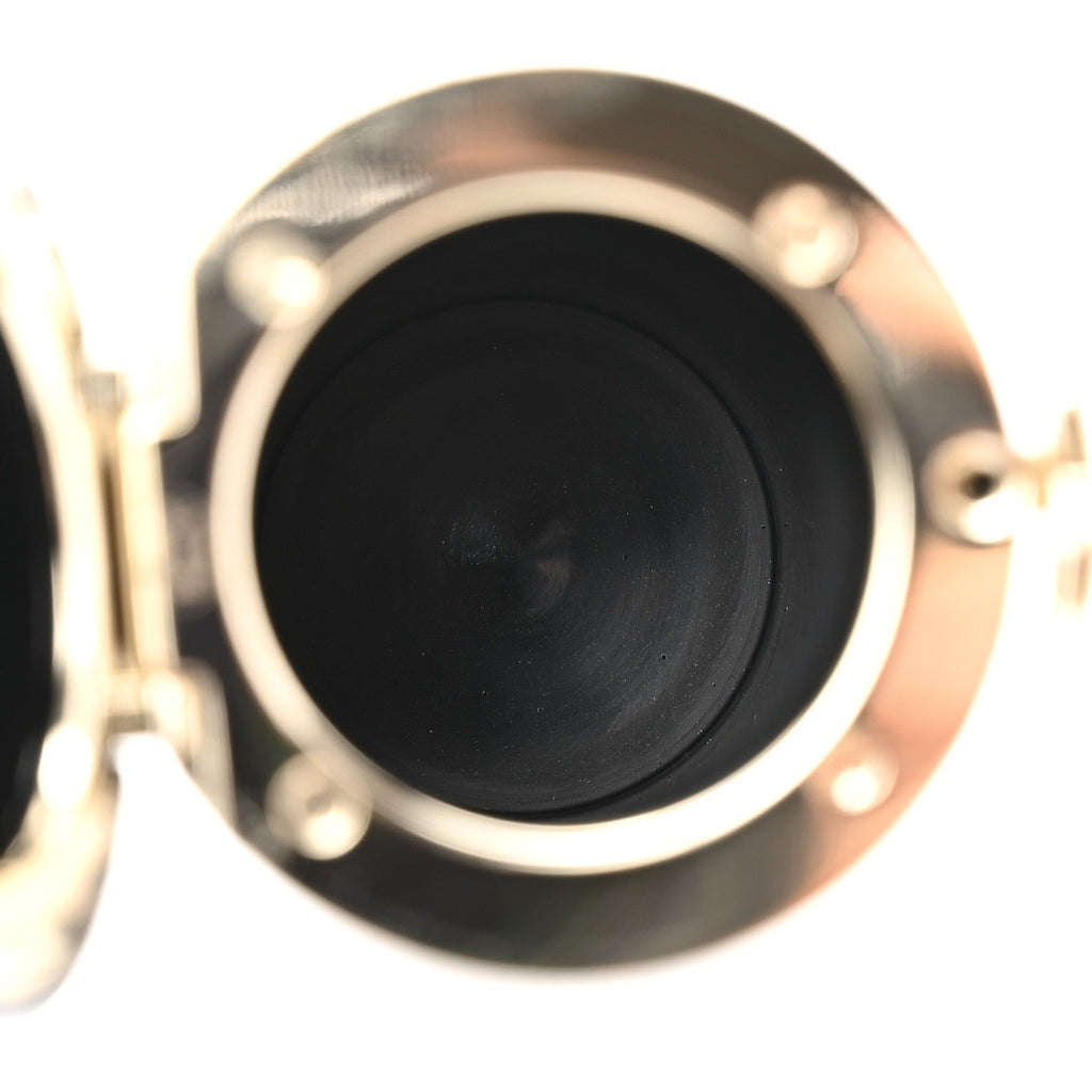 Metal Resin Lambskin Crystal Lipstick Case Long Necklace On Chain Silver Black Gold