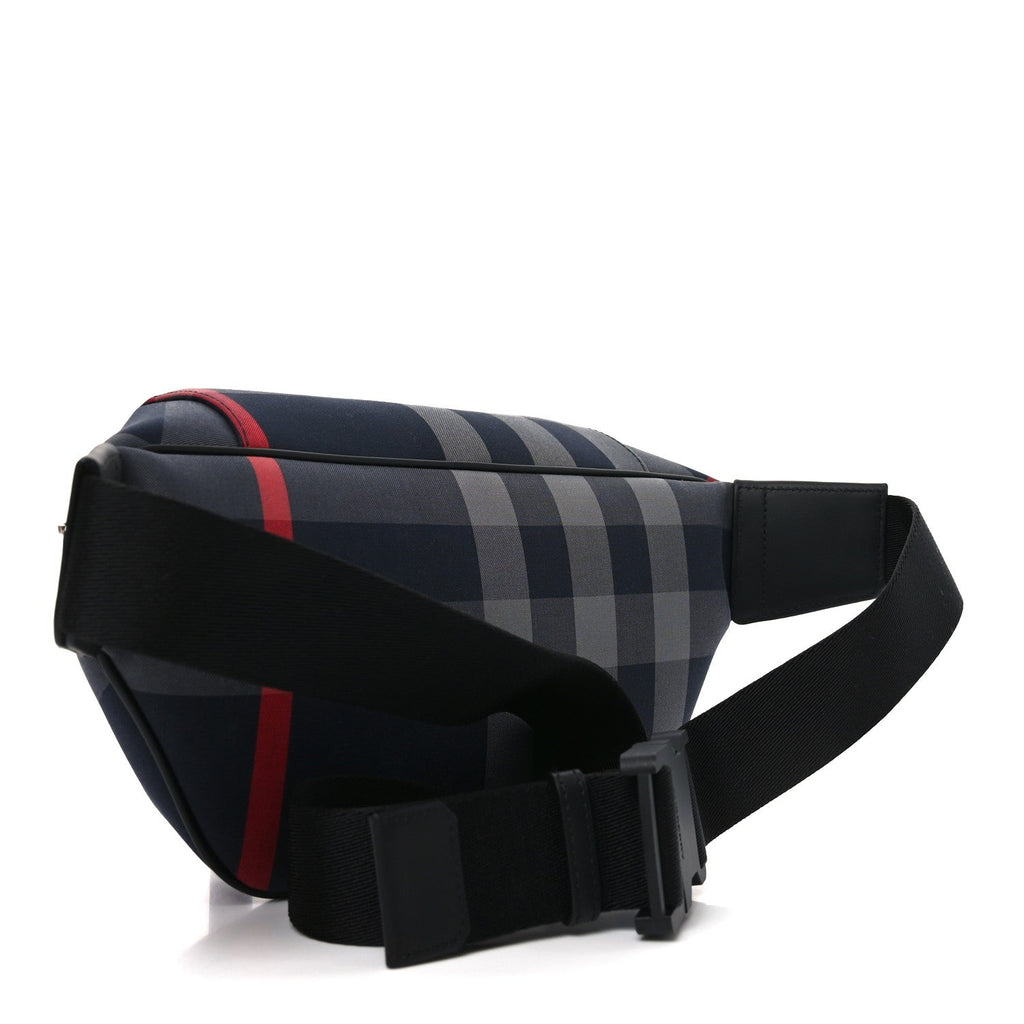 House Check Sonny Bum Bag Navy Grey