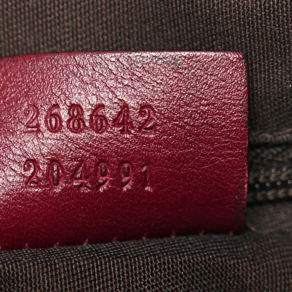 Calfskin Horsebit Embossed Abbey Messenger Red