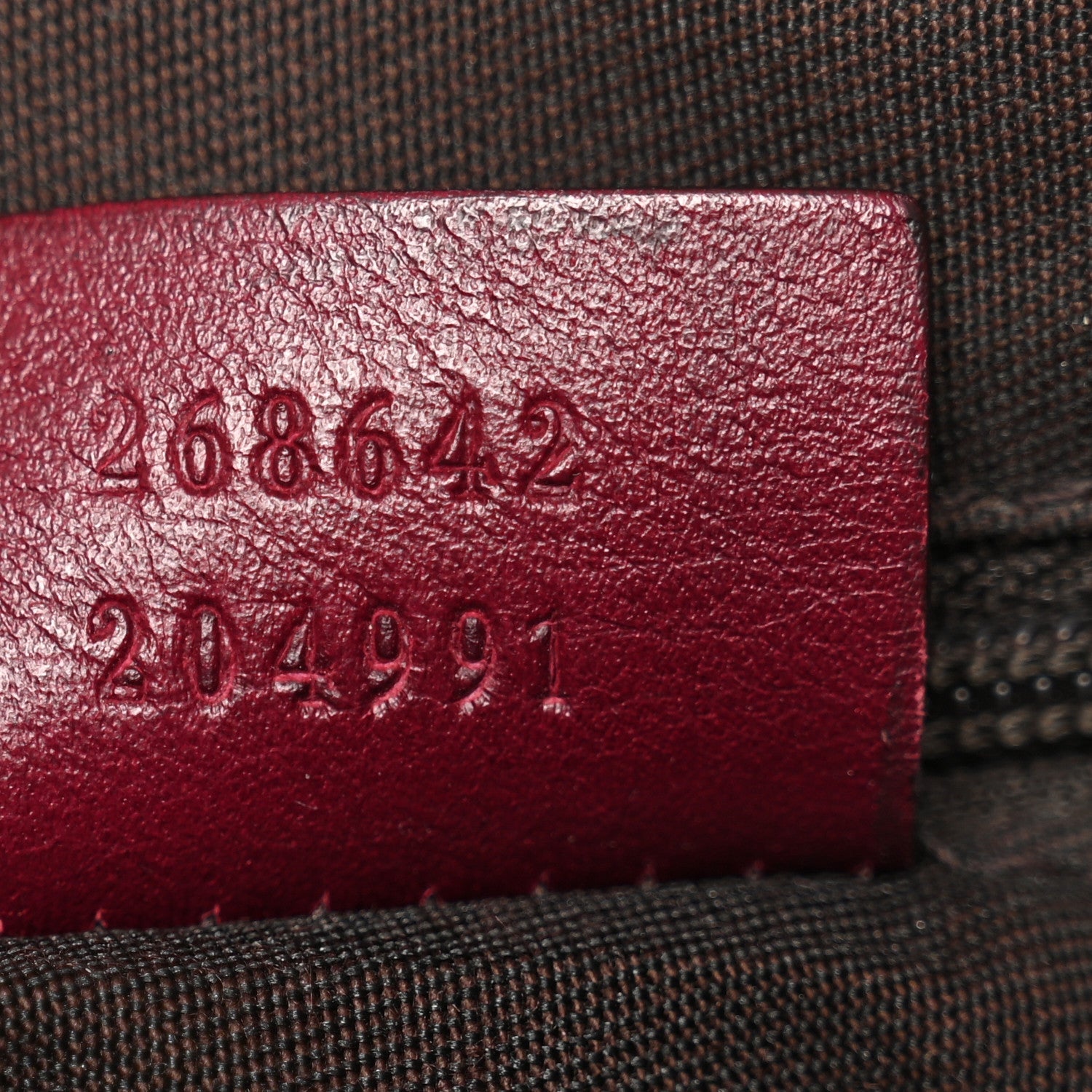 Calfskin Horsebit Embossed Abbey Messenger Red